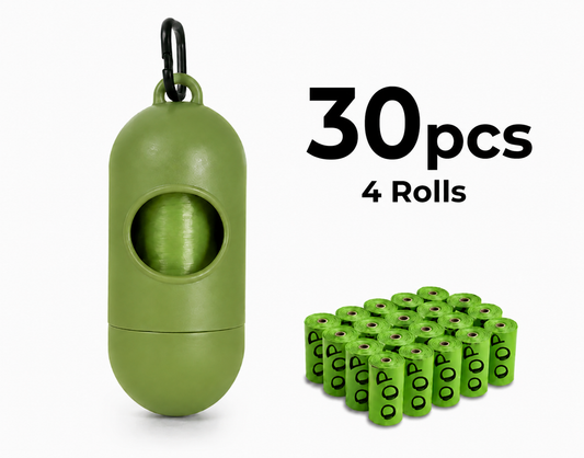Waste bag dispenser + 4 rolls of 30 waste bags🗑️